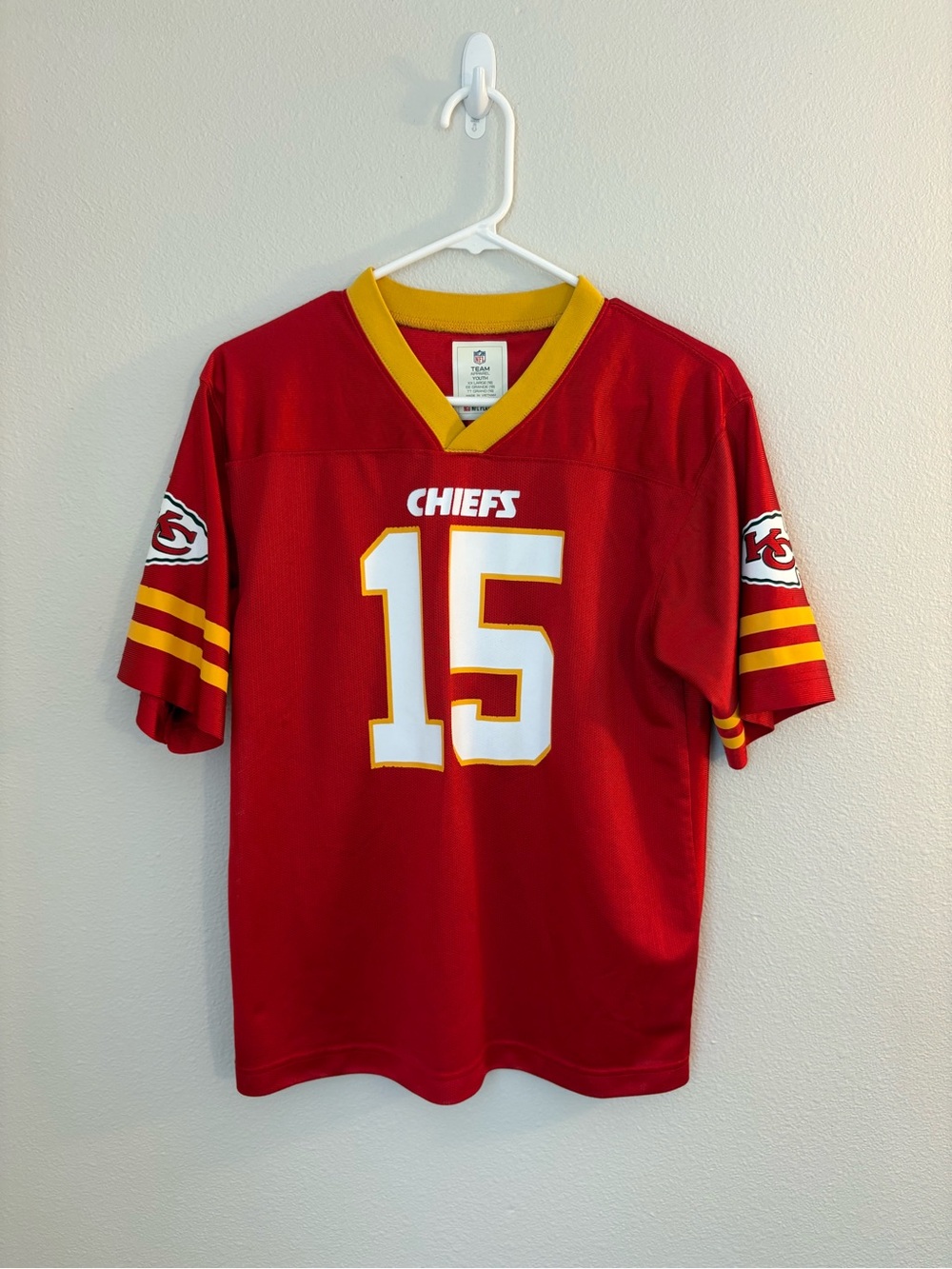 NFL Kansas City Chiefs Red #15 Jersey with Yellow Trim